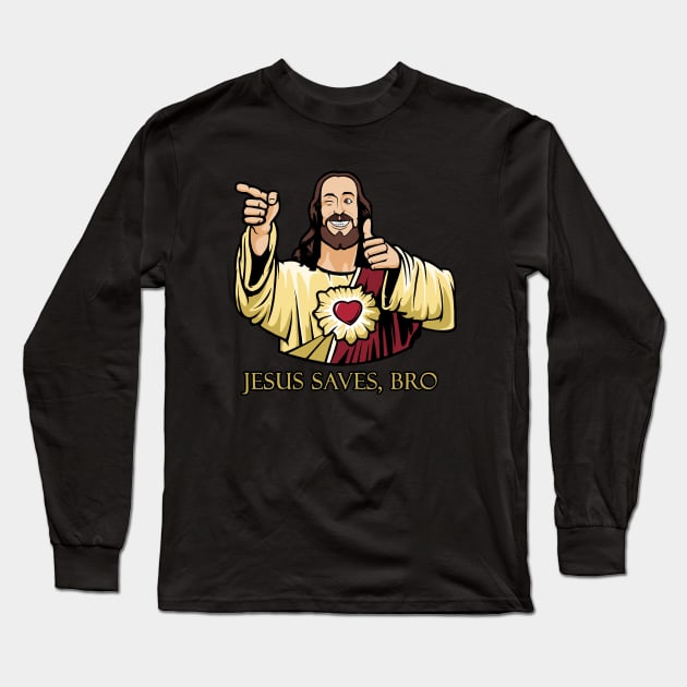 Buddy Christ Long Sleeve T-Shirt by valentinahramov